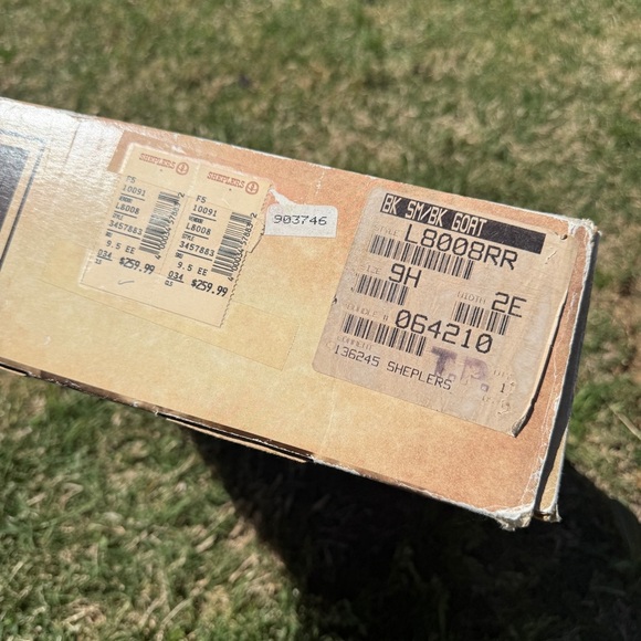 VTG 1995 Lucchese Handmade Black Goat Leather Western Boots 9.5EE Classic W BOX main image 7